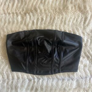 Bozzolo Black Strapless Top